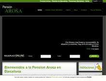 Tablet Screenshot of pensionarosa.com